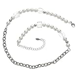 VALICLUD Perlen Choker Halskette Aus Edelstahl Mit Details Elegante Damenhalskette Für Den Alltag Und Besondere Anlässe Modischer Schmuck Für Frauen Zeitloser Stil