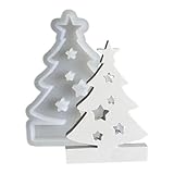 Silikonformen Gießformen Kerzenhalter, Weihnachtsbaum Teelichthalter Kerzenformen, Weihnachten Silikonform Seifenform Epoxidharz Für Sojawachs Kerzen, Seife, Gips, Handwerk