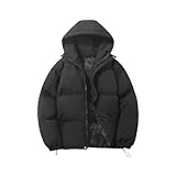 PODOLIXIA Winterjacke Damen mit Kapuze Warm Steppjacke Winter Outdoor Kapuzejacke Baumwolle Puffer Jacke Loose Daunenjacke Frauen Wattierte Jacke Übergangsjacke