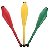 UPKOCH 3 Stück Jonglierkeulen-Pins – Akrobatische Jonglier-Requisiten für Erwachsene, Trainingsshows und Outdoor-Aktivitäten, Akrobatisches Stick-Training