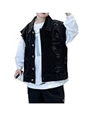 Siehin Jungen Zerrissene Jeansweste Kinder Denim Weste Casual Freizeit Jeansweste Ärmellos Jeansjacke