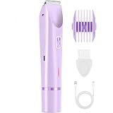 dolce donna Intimrasierer 2-in-1 Damen Elektrorasierer mit Doppelkopf, USB-C Aufladung, wasserdicht, ideal für Gesicht, Beine und Arme, leicht zu reinigen
