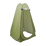 Pop Up Toilettenzelt & Duschzelt 190cm, 170T Polyester Wurfzelt & Umkleidekabine Blickdichtes Mobiles Camping WC Zelt mit Tasche für Outdoor Wandern Strand Angeln