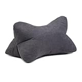 liebling Marco Lesekissen, Leseknochen, Bücherkissen, 100% Polyester, 40 x 25 cm, Farbe: anthrazit