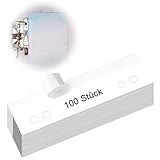 IMPPTE 100 Stück Heftstreifen Selbstklebend Abheftvorrichtung 105×30 mm Heftstreifen 4 Loch Kunststoff Abheftstreifen Klebend Transparent Abheftmechaniken Fur Abheften Von Mustern Zeichnungen