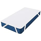 Matratzenschoner 70x140 cm Molton - Aus 100% Baumwolle, Atmungsaktive, Bequem Matratzenauflage Weiß