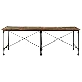 ULUYYUC Kleiner Esstisch Klein Küchentisch Klein Stehtisch - Esstisch 220x90x77 cm Altholz Massiv für Balkon Büro Garten Wohnzimmer