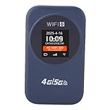 Annadue Mobiler 4G LTE Hotspot Router, Tragbares 300 Mbit/s Hochgeschwindigkeits Hotspot Gerät mit SIM Kartensteckplatz und Integriertem Display für Reisen, Pendeln, Geschäftsreisen