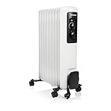 Tristar Ölradiator KA-5179 – 3 Heizeinstellungen – Einstellbarer Thermostat – 2000 W max – 9 Heizrippen, Weiß