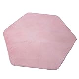 Wodsty Sechseckige Zeltmatte, 140 x 120 cm, Ush Ay Teppich für Baby-Krabbeln, Prinzessinnen-Spieldecke, Kinderzimmer, Schlafzimmer, weiche Bodenmatte für Kinder, Wohnzimmer, Badezimmer, Yoga und