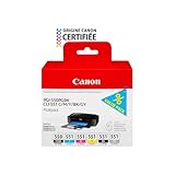 Canon PGI-550 / CLI-551 PGBK/C/M/Y/BK/GY Druckertinte - Multipack mit 6 Tinten für PIXMA Tintenstrahldrucker ORIGINAL
