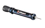 uhlsport Ballpumpe für Handball, Fußball, Basketball & Co, 2-Wege-Luftpumpe mit Ventil-Nadel für Bälle mit Nadelventil, Doppelhub-Pumpe, 100120701, schwarz/weiß