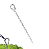 Zelteinsätze - Hochleistungsguss gemahlene Nägel mit Hakenobertisch | Extra große Baldachin im Freien | Hochstärkere Winddichte Schneestöcke für, Camping, Wandern