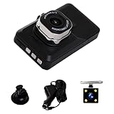 Dashboard Kamera 1080P mit 7,6 cm Bildschirm 170° Weitwinkel Auto Nachtsicht Video Bewegungserkennung Einfache Installation Armaturenbrett