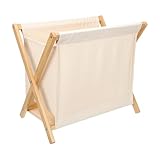 Healeved Faltbarer Aufbewahrungskorb aus Baumwoll Leinen Kleiner Schmutziger Wäschekorb für Schlafzimmer und Babyzimmer Stabiler Mehrzweck und Wäschebehälter