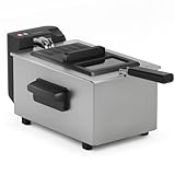 Tristar Fritteuse, 3 Liter, Cool Zone Technologie, Verstellbarer Thermostat bis 190°C, Spülmaschinenfeste Teile, Sichtfenster, Kabelaufbewahrung, Überhitzungsschutz, Kompaktes Design, FR-9327