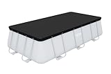 Bestway PVC-Abdeckplane 396 x 185 cm, schwarz, eckig