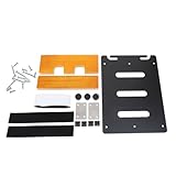 Parliky Gitarreneffektprozessorplatine aus Holz Leichtes Gitarreneffektgerät mit Stabilem Design Effektgerät Halterung für Musiker