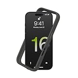 RhinoShield Bumper Case kompatibel mit [iPhone 16 Pro Max] | CrashGuard - Stoßdämpfende Schutzhülle im schlanken Design - 3.5 Meter Fallschutz - Graphite