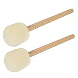 OFFSCH 2St Bassdrumschlägel elektrische Trommel elektronisches Schlagzeug Geste Grundtrommel Musical percussion instrumente klauenhammer drumstick Trommelstock Schlägel Perkussion Plüsch
