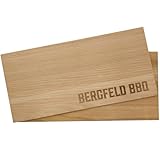 Bergfeld BBQ – 2 Stück XL Zedernholzbrett zum Grillen – Räucherbretter aus 100% natürlichem US Western Red Cedar Holz – robust und wiederverwendbar – für besonderes Grillaroma