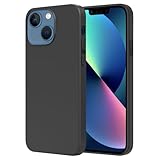 NEW'C Hülle für iPhone 13 (6,1 Zoll) - Ultra Thin Silikon Schwarz Silikon Gel TPU Soft Cover Case Schutzhülle Kratzfeste mit Schock Absorption