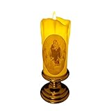 Uqezagpa LED-Lampe, Jungfrau Christus, Teelicht, elektronisch, flammenlos, Andachtslicht, religiöse Dekoration, LED mit hoher Helligkeit