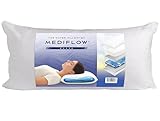 Mediflow Wasserkissen - Elite Collection Faserkissen Orthopädisches Kissen zur Linderung von Nackenschmerzen Verstellbares Wasserkissen zum Schlafen, Weiß (40 x 80 cm, 1er-Set)
