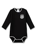 Sanetta DFB-Body Schwarz | Hochwertiger und bequemer Body für Babys aus Baumwoll-Mix. Baby Body