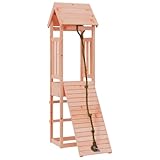 Wenjingqi 3155811 Kinderhaus mit Kletterwand, Douglasie, Braun