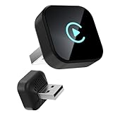 Autonano Mini USB Wireless CarPlay Adapter, Auto Multimedia Dongle, Wireless Android Auto 2 in 1 Adapter, Konvertieren Wired to Wireless, 2025 Upgrade Car Play für iPhone USB Typ A und C