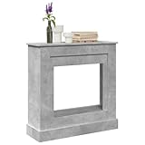 UJCHVHN Home Garden Kaminumrandung Betongrau 90x30x90cm Holzwerkstoff