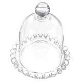 PartyKindom Abdeckplatte aus Glas Kuchenpräsentationseinheit Kuchenkuppel Mini-Tortenständer Kuchen Pflanzentöpfe hochzeitsdeko hochzeitsdeco Vorspeisentablett Tortenplatten-Server Transparent