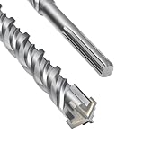 SDS Max Bohrer 35 x 600mm,Betonbohrer mit 4 Hartmetall Schneiden und Doppelwendel,Hammerbohrer Für Beton,Stein,Naturstein