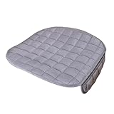Universal-Autositzbezug, Ultraweiches Autositzkissen, rutschfeste Autositzschutzmatte Autositzbezug(1*Gray Front)