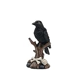 Generisch Halloween Deko Hängende Skelett Geist, Halloween Deko, Außen & Innen, Knochen, Deko Schädel Jawbone mit beweglichem Kiefer, Halloweens Mini Skelett Figuren Statue Dekor,Schwarz