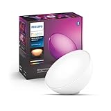 Philips Hue White & Col. Amb. LED Tischleuchte Go, dimmbar, 16 Mio. Farben, steuerbar via App, kompatibel mit Amazon Alexa (Echo, Echo Dot), Weiß, 1er Pack