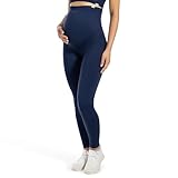 SMILODOX Umstandsleggings Damen Lorraine, Seamless Schwangerschaftsleggings mit hohem Komfortbund & Po-Kontur, elastisch, Blickdicht & bauchfreundlich, ideal für Alltag, Yoga & sanftes Training