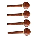 TOYANDONA 4 Stück Cellowirbel Bass Celloschaftgriff Massivholz Cello Zubehör Werkzeug Hölzern Chocolate