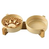 Fressnäpfe für Hunde – Futterstation für Hunde aus Keramik, rutschfest, mit Halterung, Zubehör für Haustiere, Futter und Wasser für Haus, Garten, Outdoor