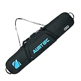 AUMTISC Snowboardtasche gepolstert für Reisetasche mit Ablagefächern, Schultergurt und Ausrüstungstaschen, Länge wählbar in 165cm blau