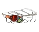 Joseph Joseph Cradle Weinregal für Schrankmontage, Klappbarer Flaschenhalter aus Stahl, Platz für 4 Flaschen