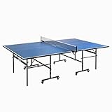 JOOLA Tischtennisplatte Inside 13 Tischtennistisch Indoor klappbares Untergestell – Schneller Aufbau-inklusive Netz, blau, 274 x 152,5 x 76 cm
