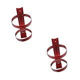 HONMEET 2 STK Halterung Schwer Aufhänger Befestigung Flaschenfeuerlöscher Wand- Wand Haushalt Halter Bar Universal Büro Feuer Hängend Für Montiert Rack Kg Wand Schule Bars Verstellbares