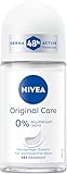 NIVEA Original Care Deo Roll-On, Deoroller ohne Aluminium (ACH) und Ethylalkohol, Deodorant mit Hautpflege-Essenz für 48h Schutz und Pflege (50 ml)