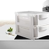 HERMJ Eierbox, Aufbewahrungsbox für Eier mit separater Nut, Schubladtyp Durchsichtig Eierbehälter für Kühlschrank, Küche Hohe Kapazität Organizer