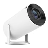 Mini Beamer 4K Unterstützt Android 11, Smart Projector 5G WiFi 6 BT 5.0, Mini Projektor Full HD 1080P Unterstützt 200ANSI 8000L Auto Horizontal Trapezoid Correction (weiß)