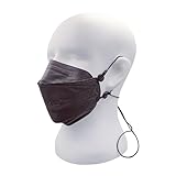 kela 20 Stck. FFP2 Atemschutzmaske mit Gratis Ohrenschlaufenverlängerung | Made in Germany | Klimaneutrale Atemschutzmaske mit verbesserter Atemfähigkeit | schwarz