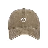 Generisch Baseball Cap Damen mit Herzförmiges Stickmuster Mütze Verstellbarem Kappe Outdoor Sports Cap