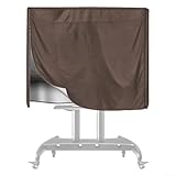 Schutzhülle für 45-60-Zoll-Mobil-TV-Ständer, hergestellt aus 210D Oxford-Tuch, Allwetter-, Staub- und Feuchtigkeitsbeständigkeit (Kaffee)